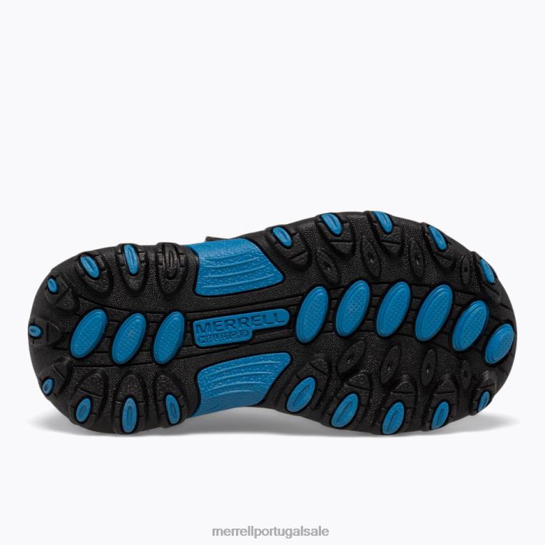 caçador de trilhas jr. sapato (ml262595) Merrell crianças 4820N1342 cinzento Preto sapato