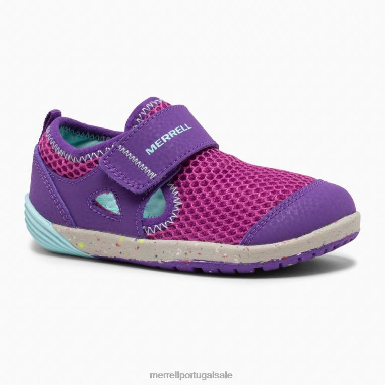tênis h2o bare steps (ml164494) Merrell crianças 4820N1395 roxo/turquesa sapato