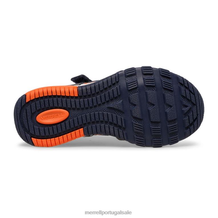 Sandália Hydro Free Roam Chroma Monark (mk265855k) Merrell crianças 4820N1503 cinza/marinho sapato