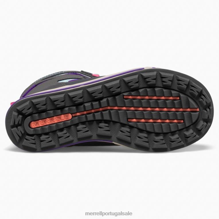 bota banco de neve 3.0 (mk166223k) Merrell crianças 4820N1484 ultravioleta/cinza sapato