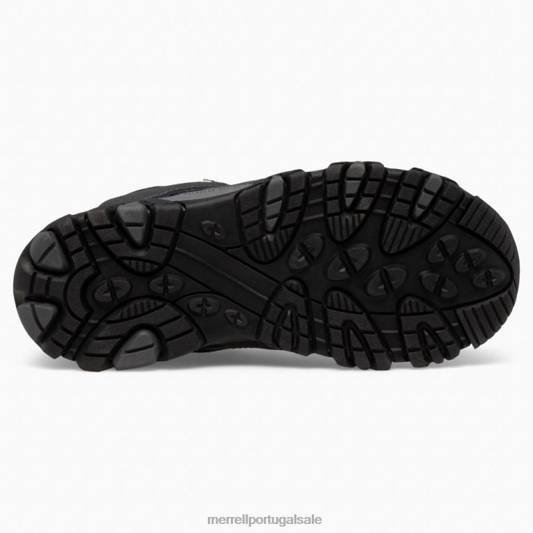bota impermeável moab 3 mid (mk165703) Merrell crianças 4820N1433 granito/baga sapato