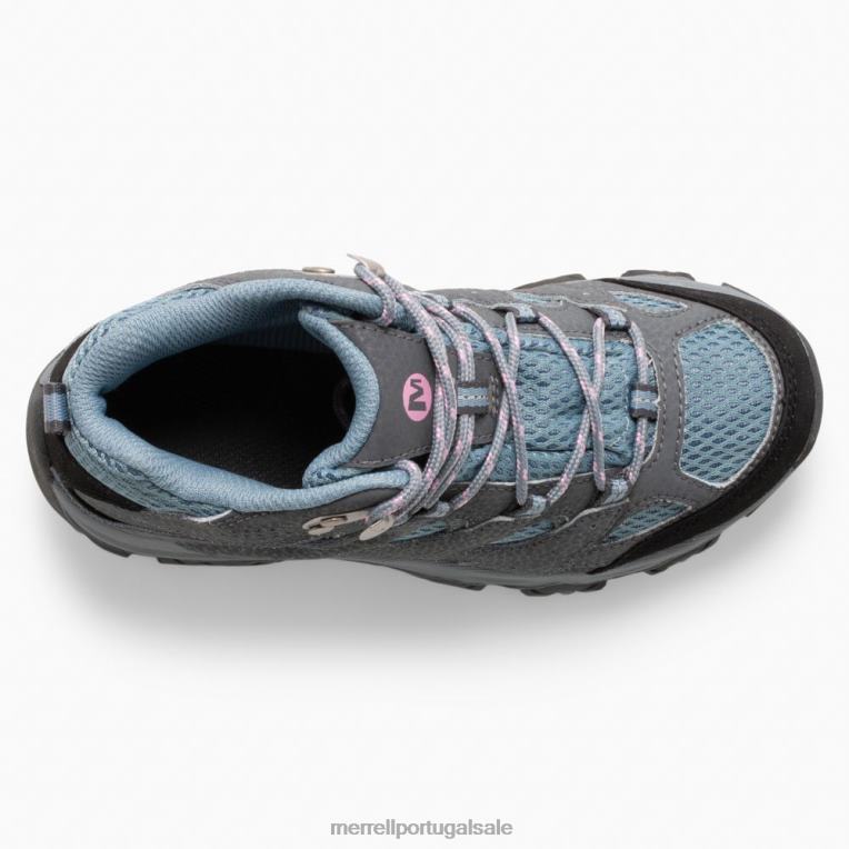 bota impermeável moab 3 mid (mk165704) Merrell crianças 4820N1432 altitude sapato