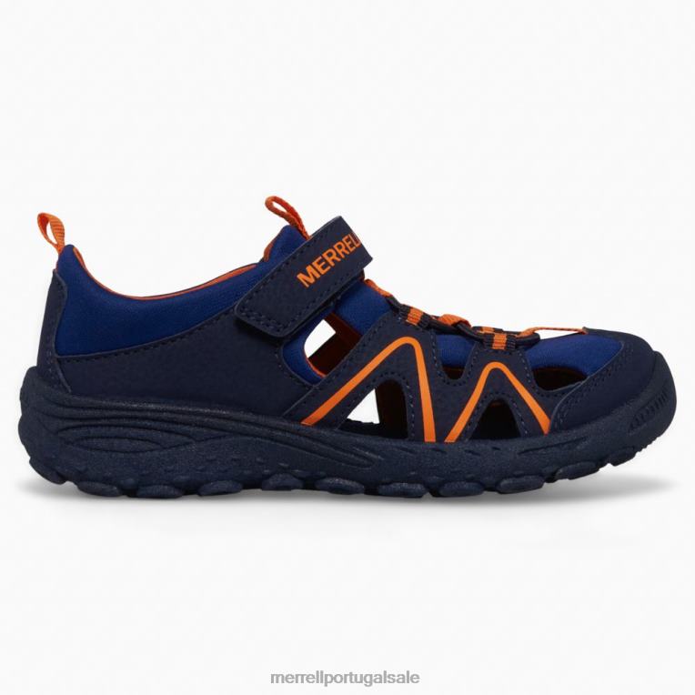 hidro explorador (mk266963) Merrell crianças 4820N1410 marinho/laranja sapato