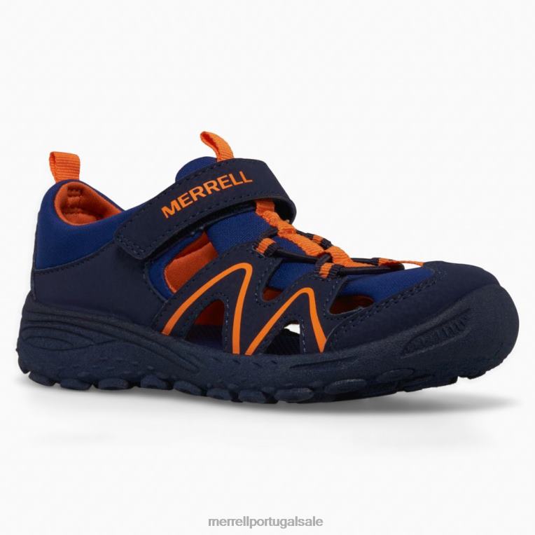 hidro explorador (mk266963) Merrell crianças 4820N1410 marinho/laranja sapato