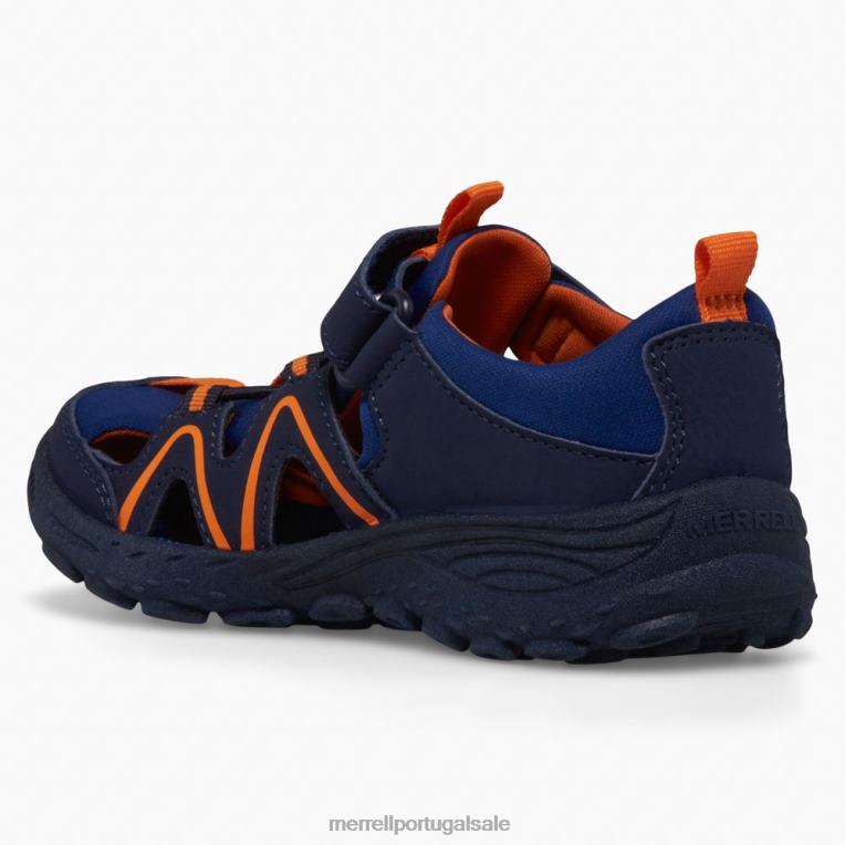 hidro explorador (mk266963) Merrell crianças 4820N1410 marinho/laranja sapato