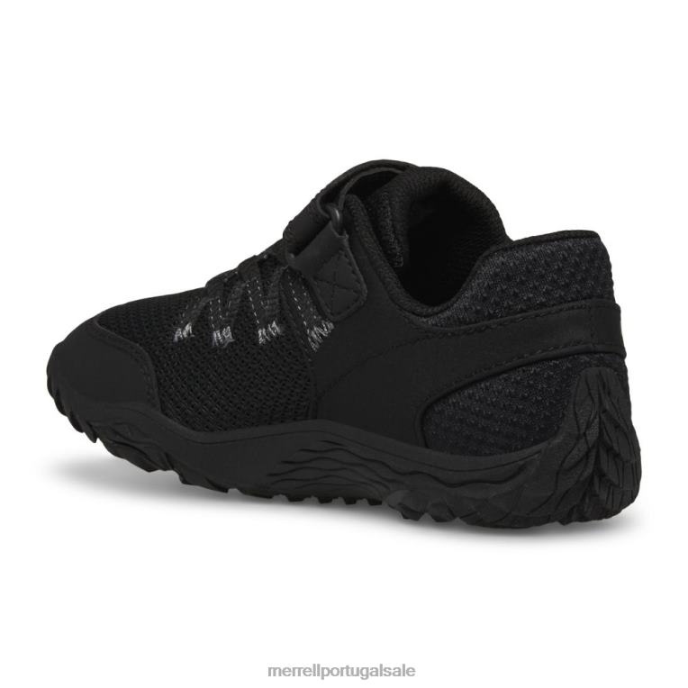 luva de trilha 7 a/c (mk266792k) Merrell crianças 4820N1440 preto sapato