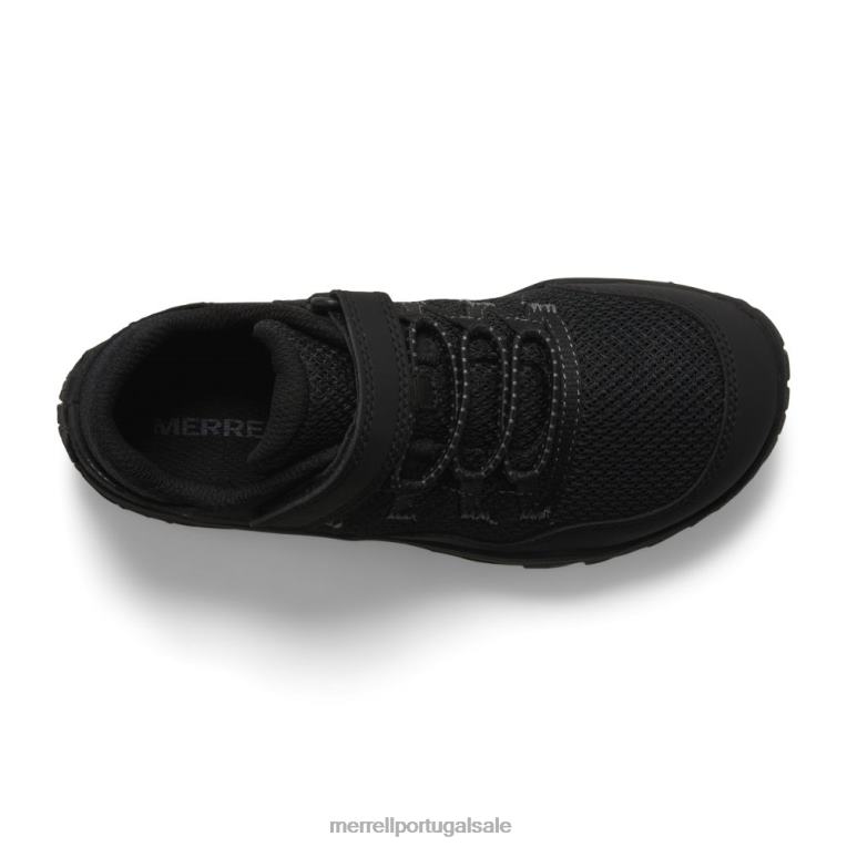 luva de trilha 7 a/c (mk266792k) Merrell crianças 4820N1440 preto sapato
