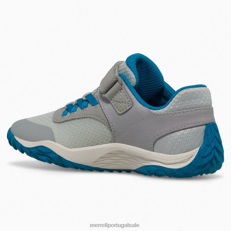 luva de trilha 7 a/c (mk266793) Merrell crianças 4820N1442 cinza/azul/limão sapato