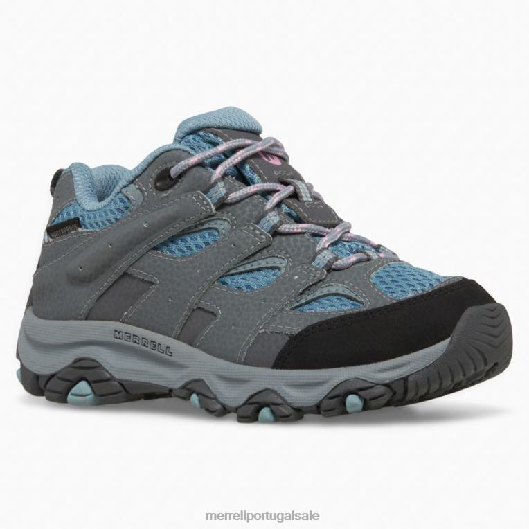 moab 3 tênis impermeável de renda baixa (mk165706) Merrell crianças 4820N1477 altitude sapato