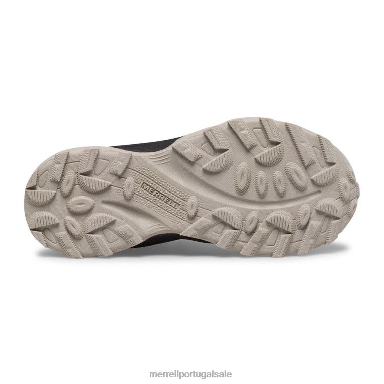 moab speed mid a/c à prova d'água (mk265951) Merrell crianças 4820N1385 preto sapato