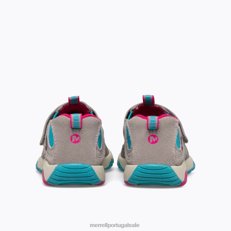 moc selva livre (mk165222) Merrell crianças 4820N1425 cinza/turquesa/berry sapato