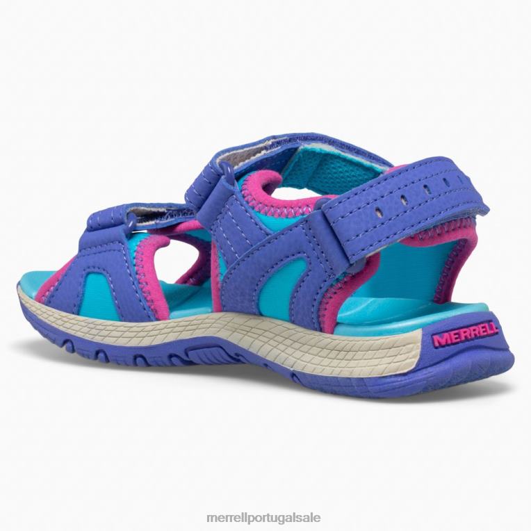 sandália panther 2.0 (mk165939) Merrell crianças 4820N1404 turq/roxo sapato