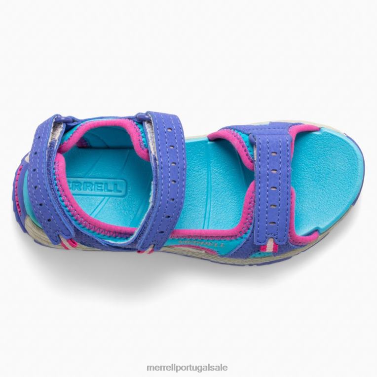 sandália panther 2.0 (mk165939) Merrell crianças 4820N1404 turq/roxo sapato