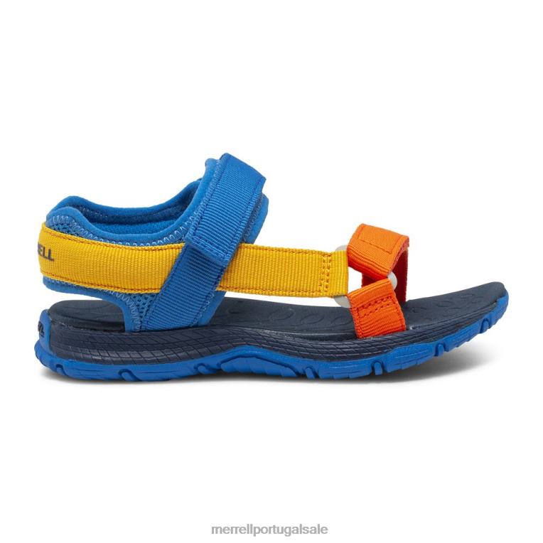 sandália web kahuna (mk264947k) Merrell crianças 4820N1399 multi azul sapato