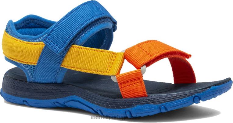 sandália web kahuna (mk264947k) Merrell crianças 4820N1399 multi azul sapato