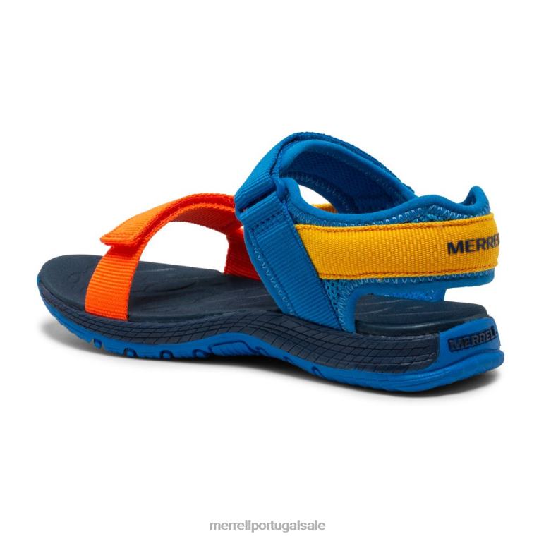sandália web kahuna (mk264947k) Merrell crianças 4820N1399 multi azul sapato