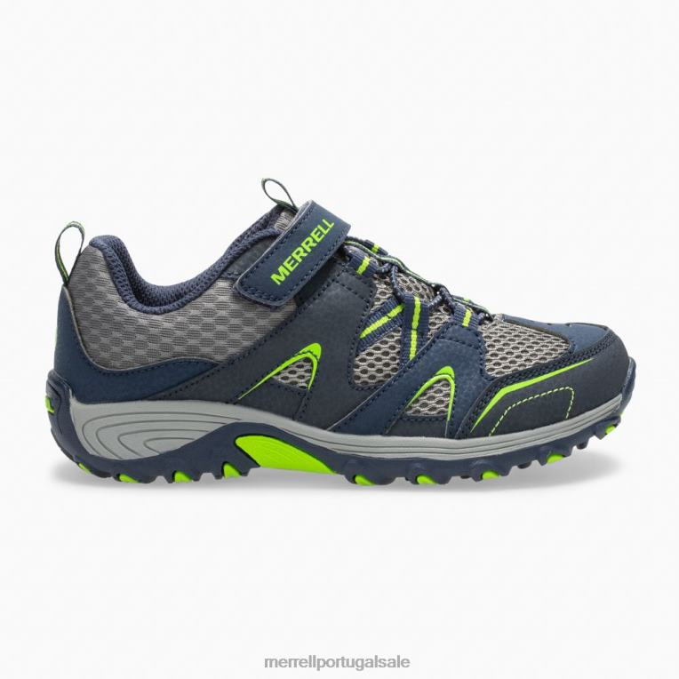 sapato trail chaser (mk261237) Merrell crianças 4820N1464 marinho/verde sapato