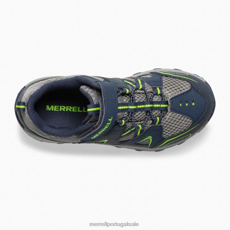 sapato trail chaser (mk261237) Merrell crianças 4820N1464 marinho/verde sapato