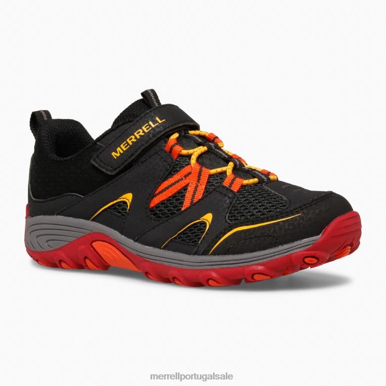sapato trail chaser (mk265717) Merrell crianças 4820N1460 preto/cinza/vermelho sapato