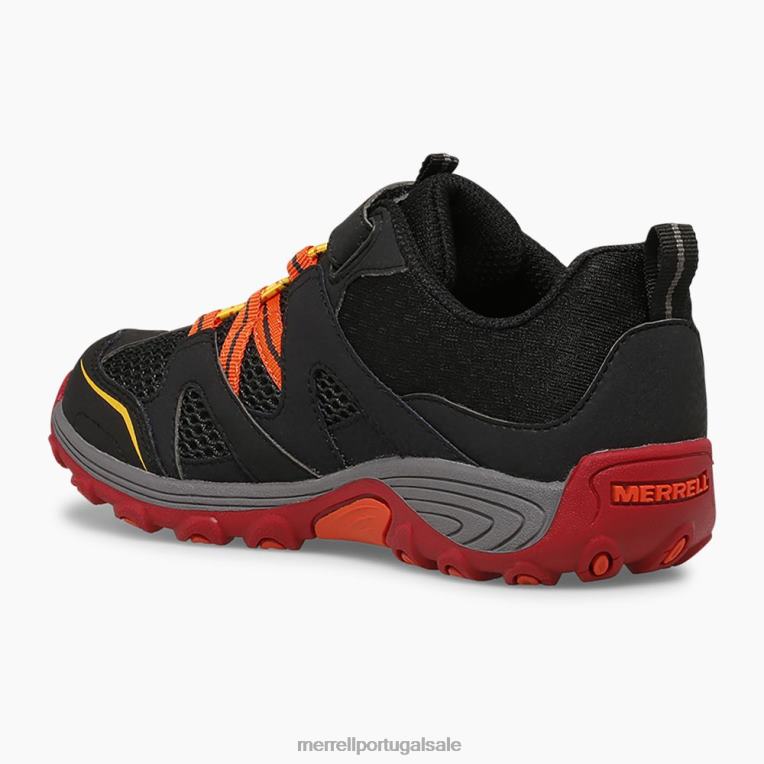 sapato trail chaser (mk265717) Merrell crianças 4820N1460 preto/cinza/vermelho sapato