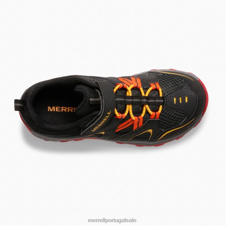 sapato trail chaser (mk265717) Merrell crianças 4820N1460 preto/cinza/vermelho sapato
