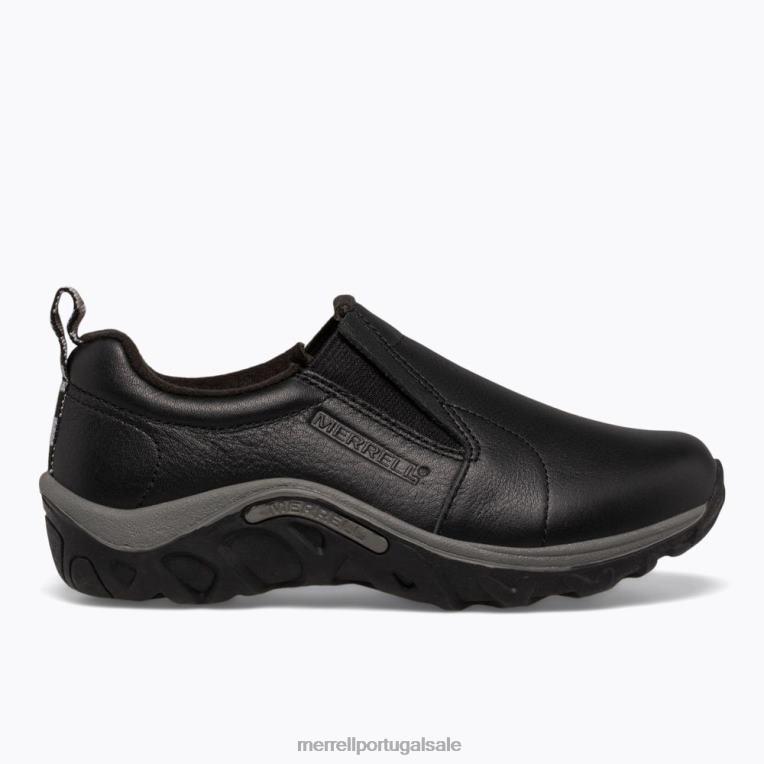 selva moc couro (j95619) Merrell crianças 4820N1473 preto sapato