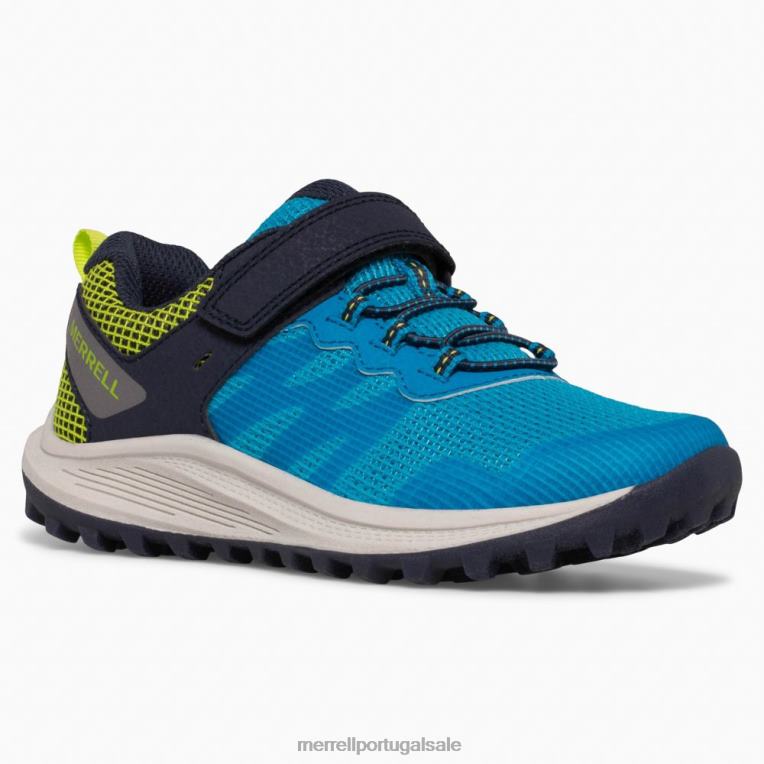 tênis nova 3 (mk266784) Merrell crianças 4820N1357 azul sapato