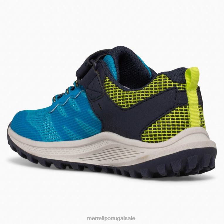 tênis nova 3 (mk266784) Merrell crianças 4820N1357 azul sapato
