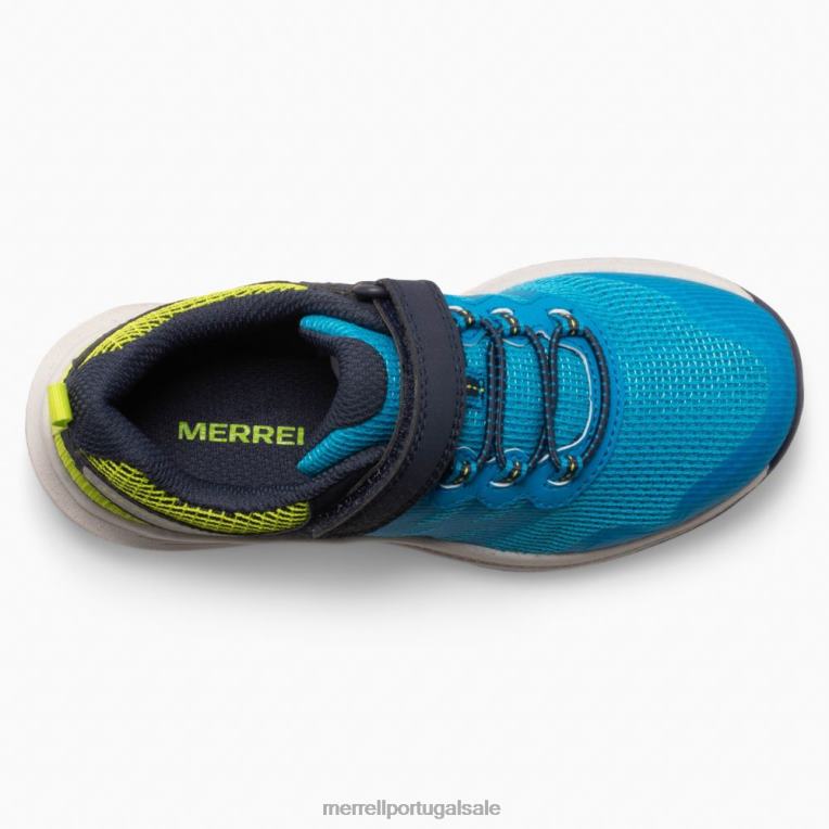 tênis nova 3 (mk266784) Merrell crianças 4820N1357 azul sapato