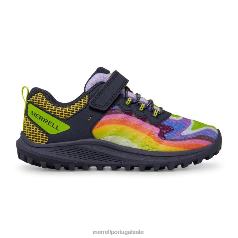 tênis nova 3 (mk266786) Merrell crianças 4820N1360 montanhas do arco-íris 4 sapato