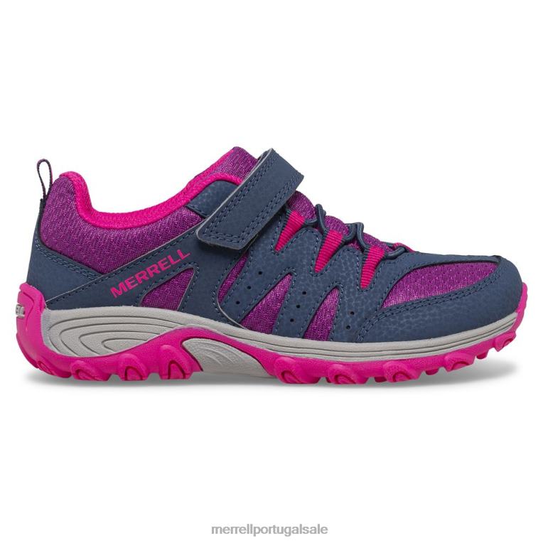 tênis outback low 2 (mk165720) Merrell crianças 4820N1456 marinho/berry/cinza sapato