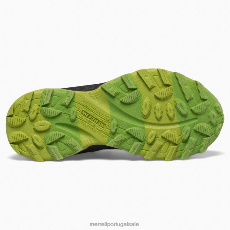 velocidade moab baixa à prova d'água (mk266264) Merrell crianças 4820N1370 verde profundo/preto sapato