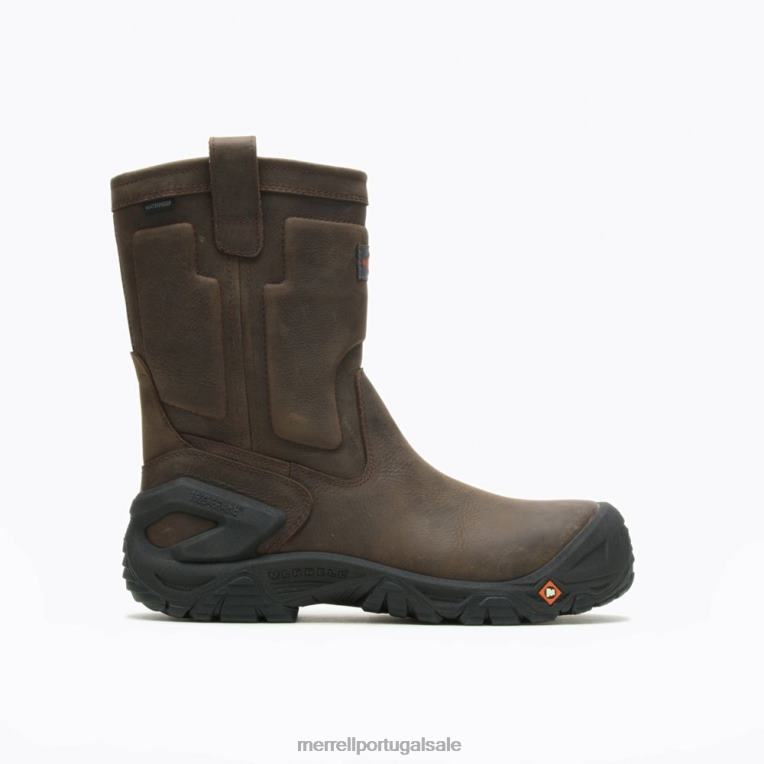 Bota de trabalho resistente à prova d'água de couro sintético (j099315) Merrell homens 4820N452 expresso sapato
