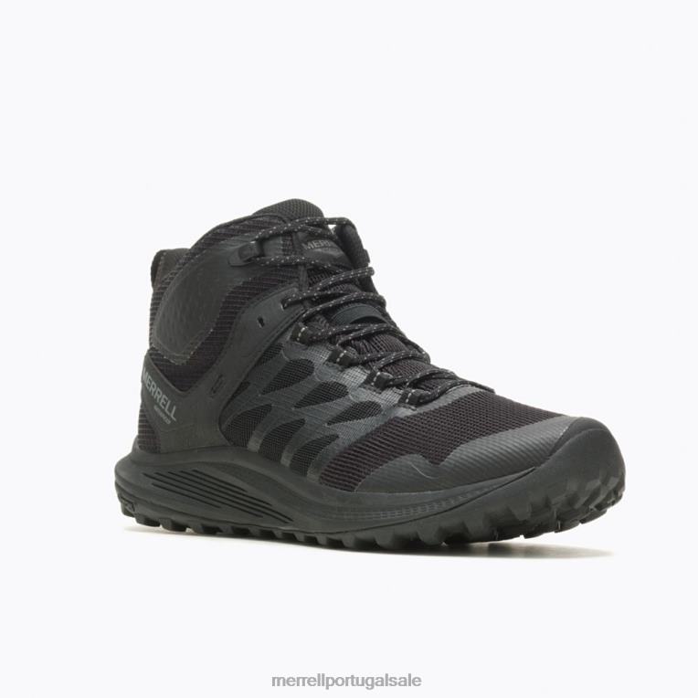 Bota nova 3 mid tática impermeável (j005049) Merrell homens 4820N381 preto/carvão sapato