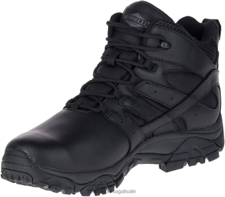 bota à prova d'água de resposta tática média Moab 2 largura larga (j45337w) Merrell homens 4820N700 preto sapato