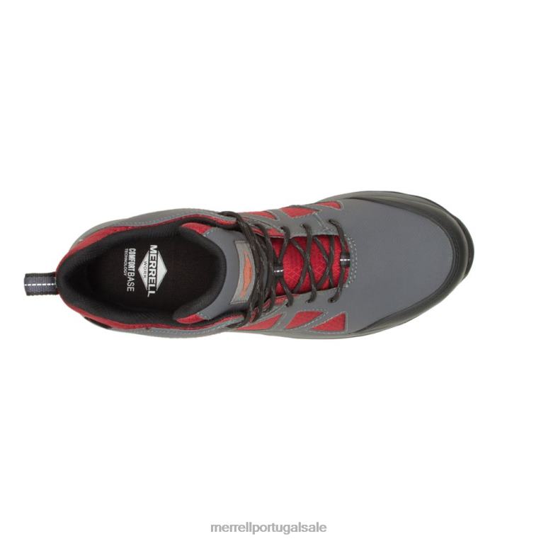 fullbench velocidade média à prova d'água cf (j005027) Merrell homens 4820N688 asfalto/dália sapato