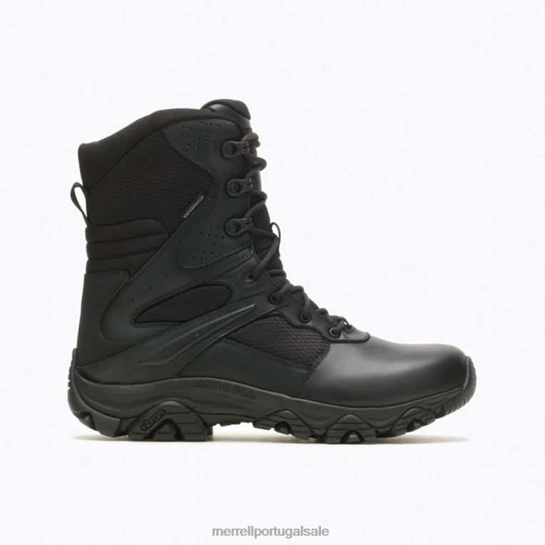 moab 3 8'' bota de resposta tática à prova d'água largura larga (j003913w) Merrell homens 4820N769 preto sapato