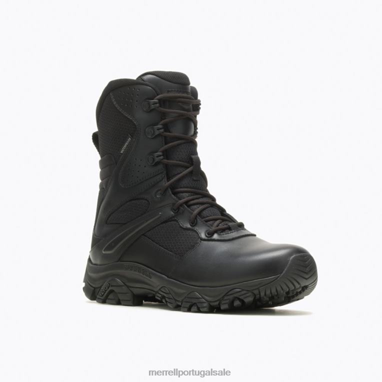 moab 3 8'' bota de resposta tática à prova d'água largura larga (j003913w) Merrell homens 4820N769 preto sapato