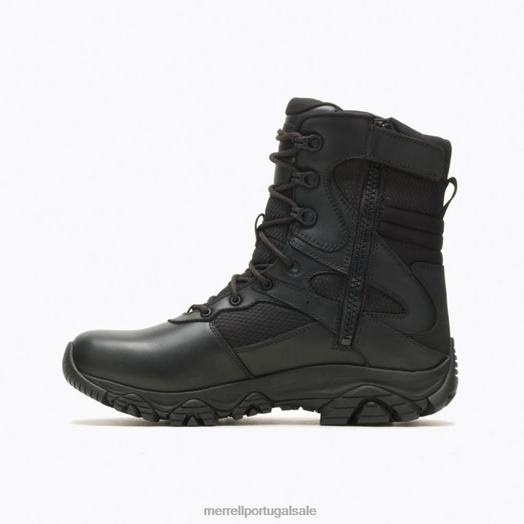 moab 3 8'' bota de resposta tática à prova d'água largura larga (j003913w) Merrell homens 4820N769 preto sapato
