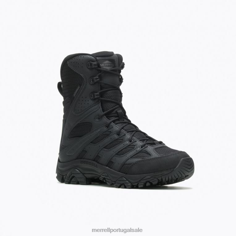 moab 3 8'' bota impermeável com zíper tático (j003907) Merrell homens 4820N630 preto sapato