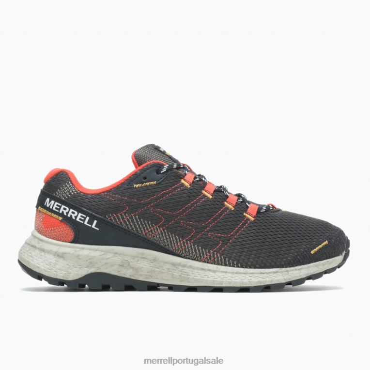 greve mosca (j067377) Merrell homens 4820N736 preto/tangerina sapato
