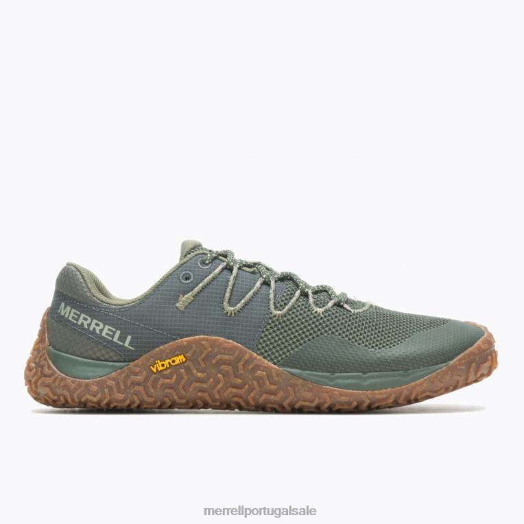 luva de trilha 7 (j067655) Merrell homens 4820N45 pinho/goma sapato