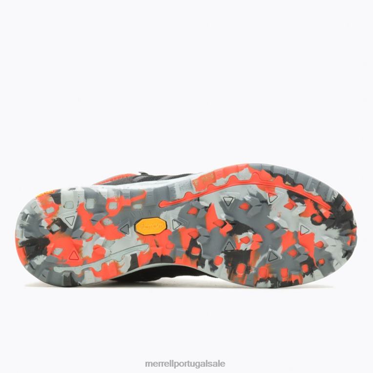 nova 3 mid gore-tex (j067615) Merrell homens 4820N42 preto/tangerina sapato