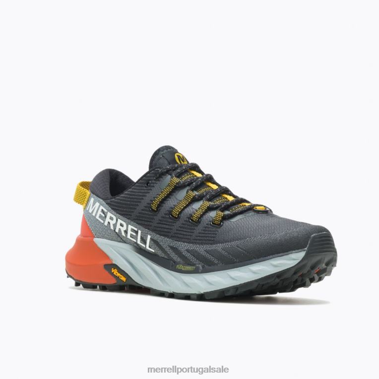 pico de agilidade 4 (j067347) Merrell homens 4820N83 preto/alto sapato