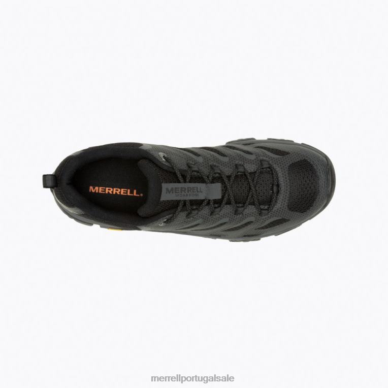 borda de moab 3 (j035895) Merrell homens 4820N364 preto sapato
