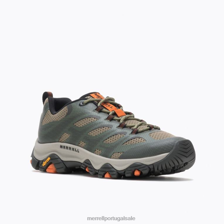 borda de moab 3 (j135549) Merrell homens 4820N362 erva/musgo sapato
