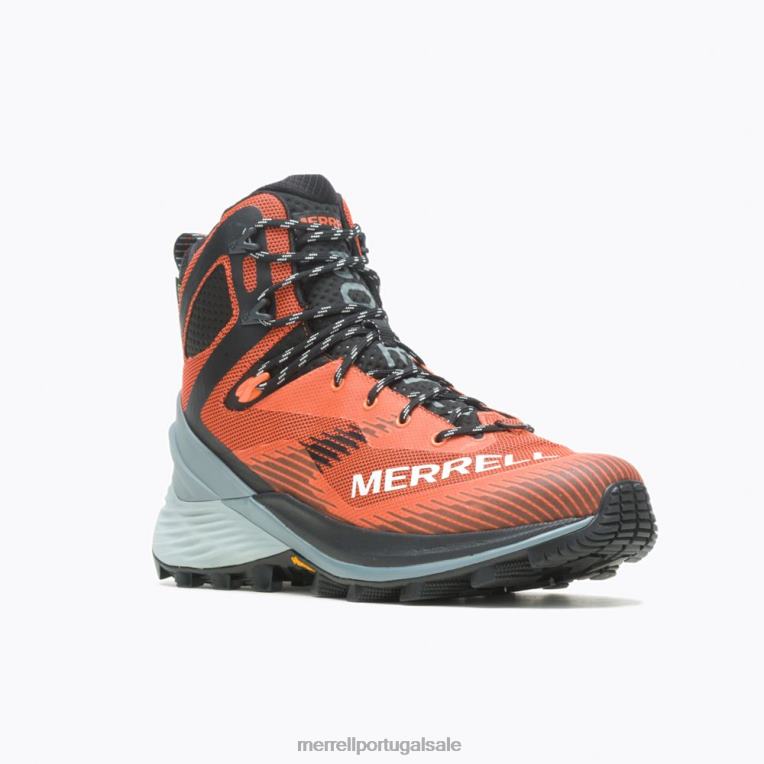 caminhante desonesto no meio de gore-tex (j037147) Merrell homens 4820N35 laranja sapato