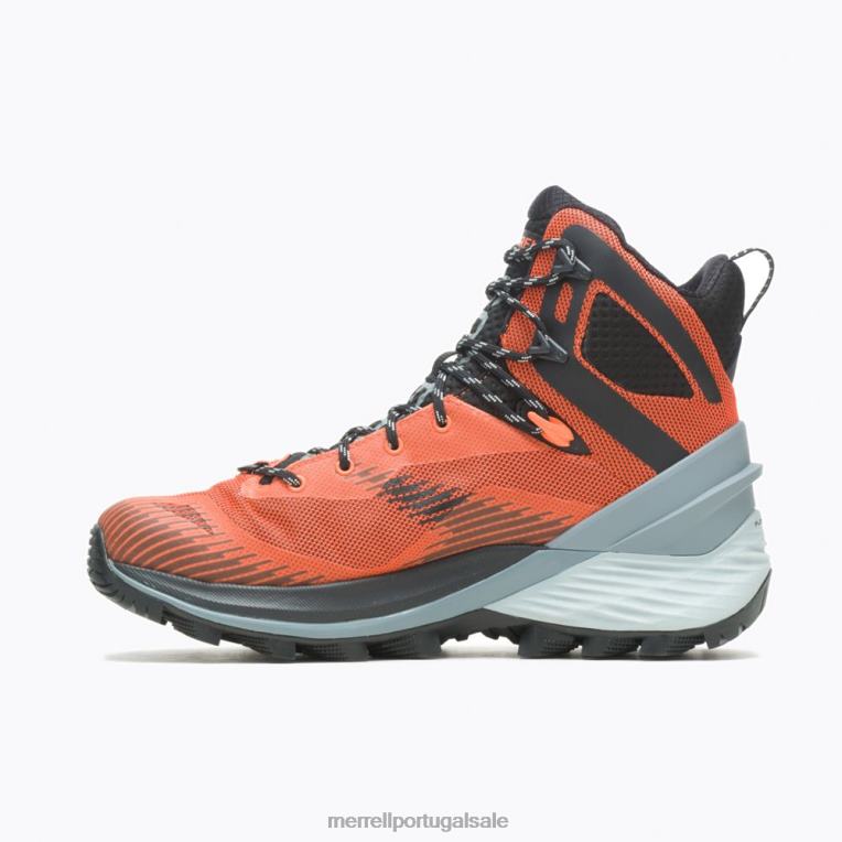 caminhante desonesto no meio de gore-tex (j037147) Merrell homens 4820N35 laranja sapato