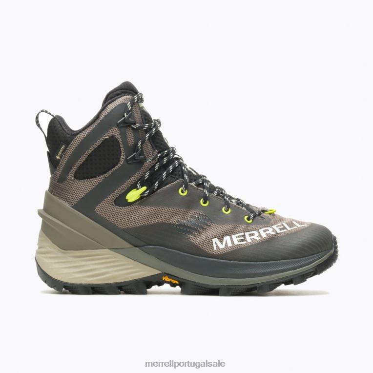 caminhante desonesto no meio de gore-tex (j037159) Merrell homens 4820N34 pedregulho sapato