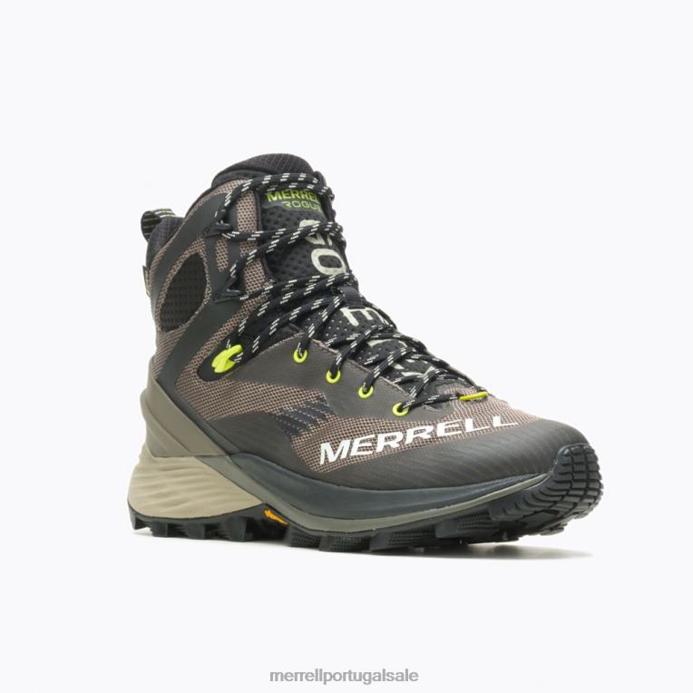 caminhante desonesto no meio de gore-tex (j037159) Merrell homens 4820N34 pedregulho sapato